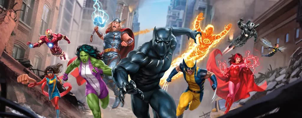 Super heroes MTG Banner Mobile