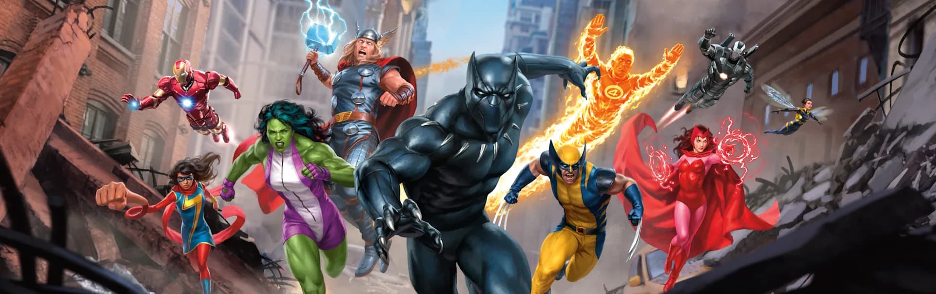 Super heroes MTG Banner Mobile